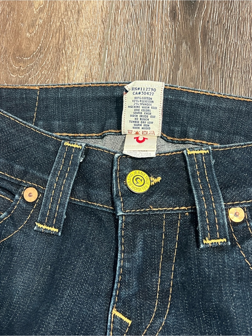 True Religion Joey Twisted Flare Vintage Denim Jeans - Picture 7 of 9